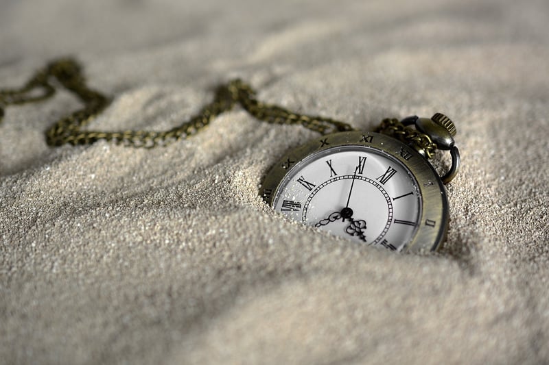 Clock and time travel concept